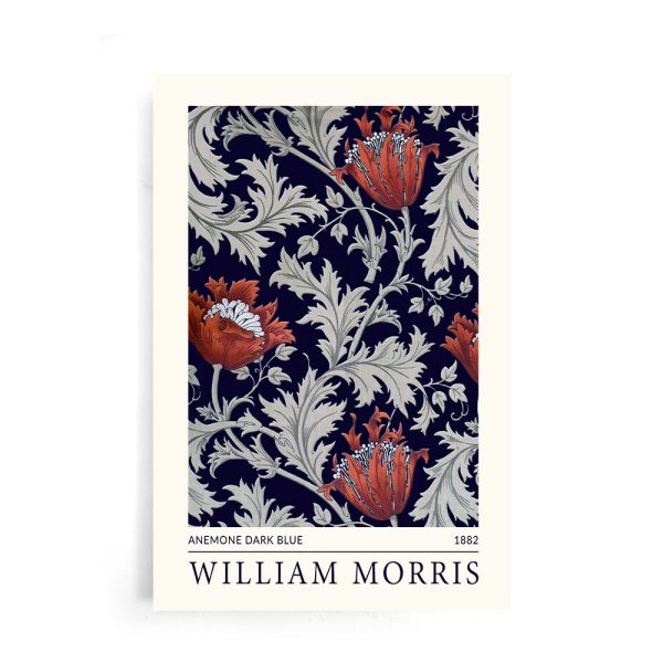 William Morris - Anemone Dark Blue Online Hot Sale