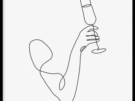 Champagne Line Art Cheap