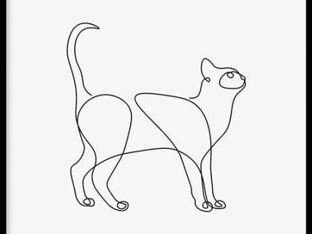 Cat Line Art Sale