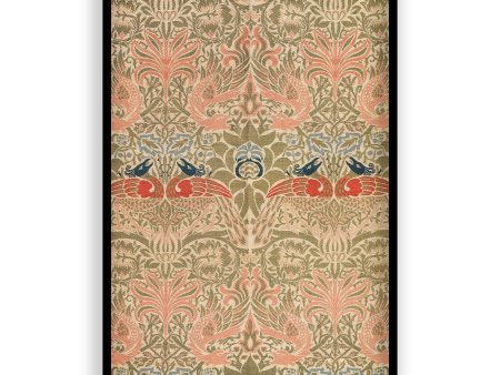 William Morris - Peacock and Dragon II - Zonder Witrand Online Sale