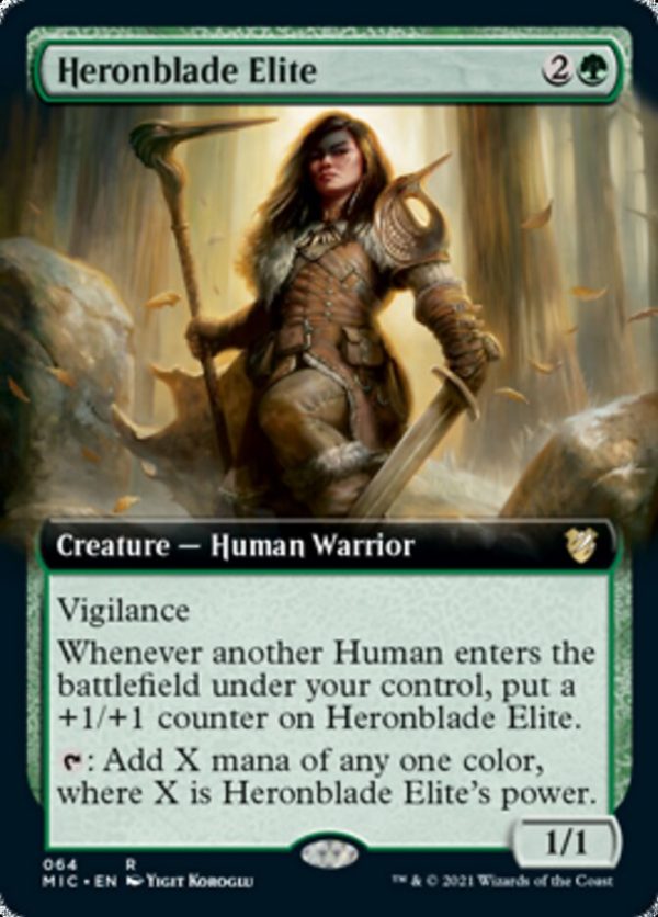 Heronblade Elite (Extended Art) [Innistrad: Midnight Hunt Commander] Fashion