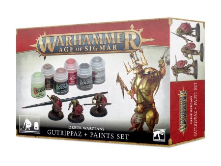 Orruk Warclans Gutrippaz + Paints Set For Cheap