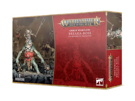 Age of Sigmar: Orruk Warclans Breaka-Boss on Mirebrute Troggoth Supply