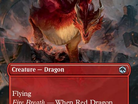 Red Dragon (Borderless Alternate Art) [Dungeons & Dragons: Adventures in the Forgotten Realms] Online now