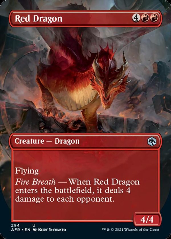 Red Dragon (Borderless Alternate Art) [Dungeons & Dragons: Adventures in the Forgotten Realms] Online now