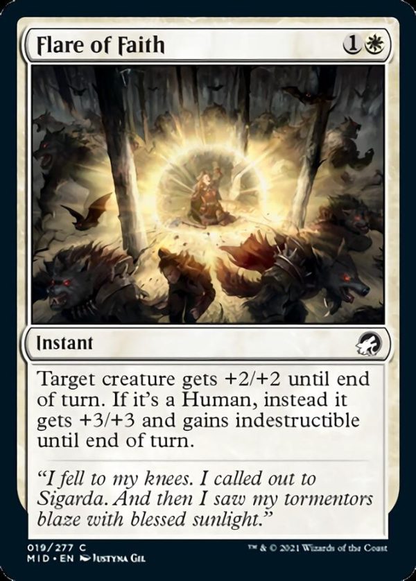 Flare of Faith [Innistrad: Midnight Hunt] Online Hot Sale