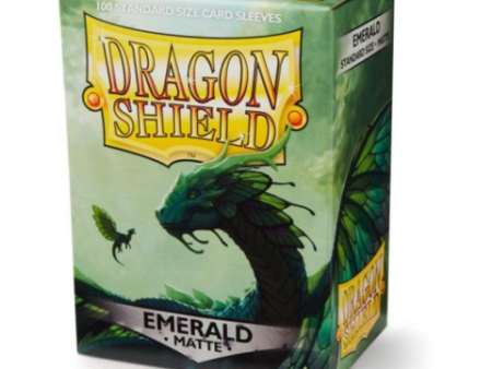 Dragon Shield Sleeves: Matte Emerald (Box Of 100) For Cheap