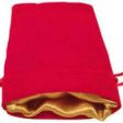 Metallic Dice Games Gold velvet with Luxury Red Satin Lining Medium 4 x6  dice bag Fashion