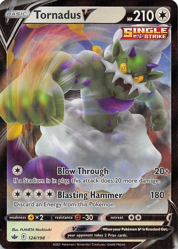 Tornadus V (124 198) [Sword & Shield: Chilling Reign] Supply