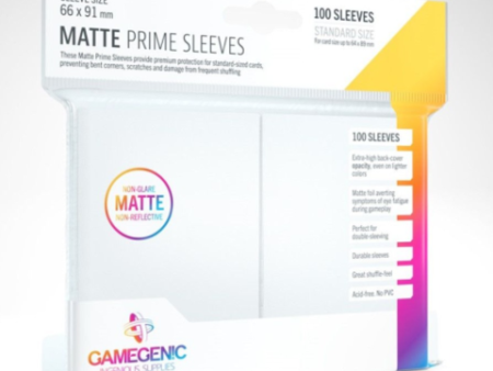 Gamegenic - Sleeves: Gamegenic Matte Prime Sleeves - White (100) For Cheap