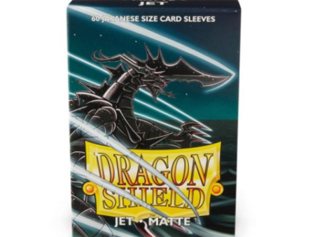 Dragon Shield Sleeves: Japanese Matte Jet (Box Of 60) on Sale