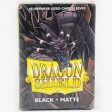 Dragon Shield Sleeves: Japanese Matte Black (Box of 60) Hot on Sale