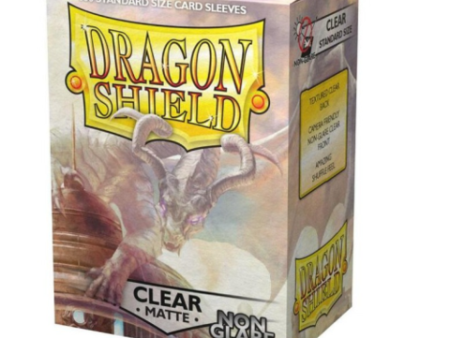 Dragon Shield Sleeves: Matte Non-Glare Clear (Box Of 100) Online Sale