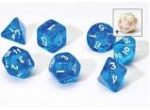 Dice Set - Blue Translucent Fashion