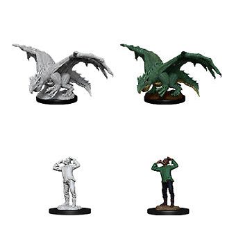 Nolzur s Marvelous Miniatures - Green Dragon Wyrmling & Afflicted Elf Online Sale