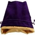 Metallic Dice Games Purple Velvet with Luxury Gold Satin Lining Medium 4 x6  dice bag Online Hot Sale