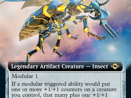 Zabaz, the Glimmerwasp (Extended Art) [Modern Horizons 2] Online Hot Sale