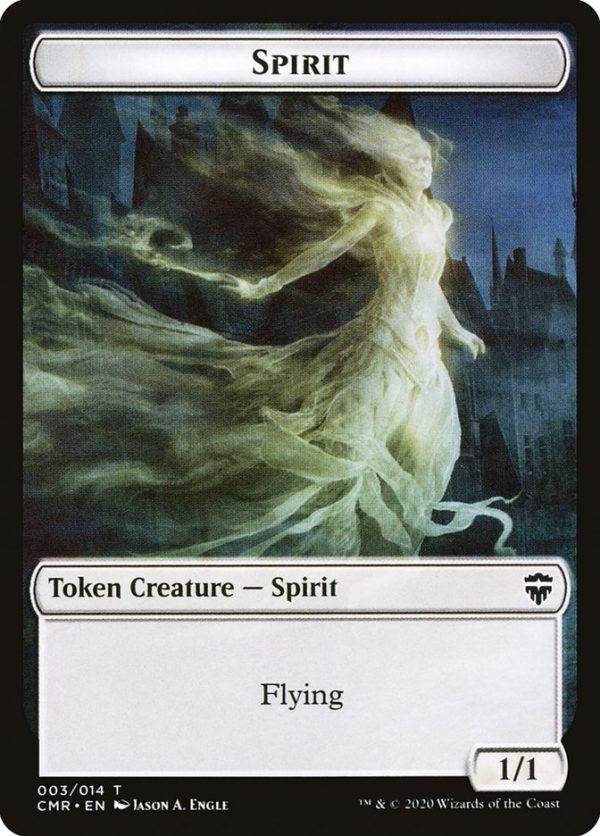 Angel    Spirit Double-Sided Token [Commander Legends Tokens] Sale