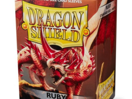 Dragon Shield Sleeves: Matte Ruby (Box Of 100) Online Sale