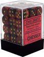 Gemini Black-Red Gold 12Mm D6 Dice Block Supply