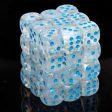 Borealis 12mm d6 Icicle light blue Luminary Dice Block (36 dice) Fashion