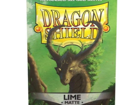 Dragon Shield Sleeves: Matte Lime (Box of 100) Discount