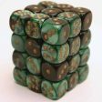 Gemini Black-Green Gold 12Mm D6 Dice Block Online Hot Sale