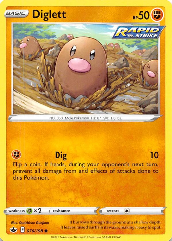 Diglett (076 198) [Sword & Shield: Chilling Reign] Fashion