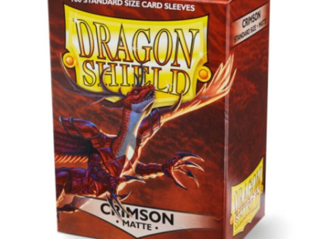 Dragon Shield Sleeves: Matte Crimson (Box Of 100) Sale