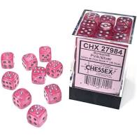 Borealis 12mm d6 Pink silver Luminary Dice Block (36 dice) For Discount