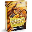 Dragon Shield Sleeves: Japanese Matte Orange (Box of 60) Sale