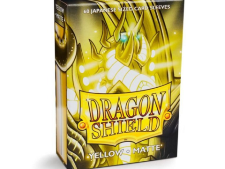 Dragon Shield Sleeves: Japanese Matte Yellow (Box Of 60) Online Hot Sale