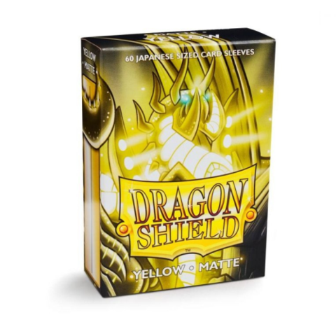 Dragon Shield Sleeves: Japanese Matte Yellow (Box Of 60) Online Hot Sale