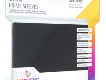 Gamegenic - Sleeves: Gamegenic Matte Prime Sleeves - Black (100) For Discount