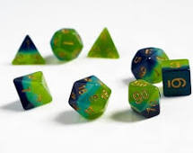 Dice Set - Green Blue Discount