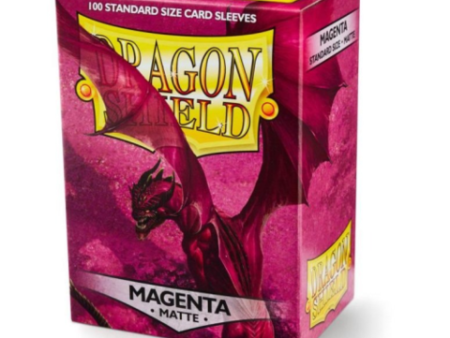 Dragon Shield Sleeves: Matte Magenta (Box Of 100) For Cheap