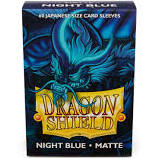 Dragon Shield Sleeves: Japanese Matte Night Blue (Box of 60) Online Sale