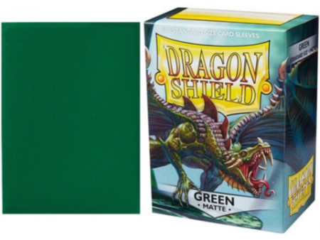 Dragon Shield Sleeves: Matte Green (Box of 100) Discount